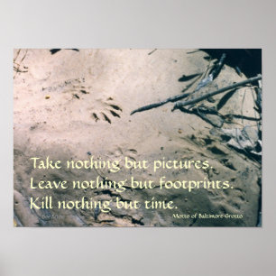 Voetafdrukken Poster