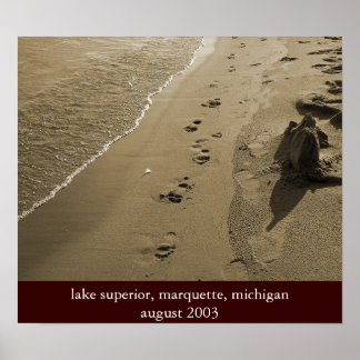 Voetafdrukken Poster