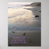 Voetafdrukken Poster (Voorkant)