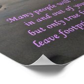 Voetafdrukken Poster (Hoek)