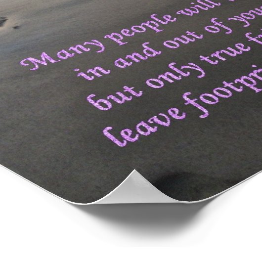 Voetafdrukken Poster (Hoek)