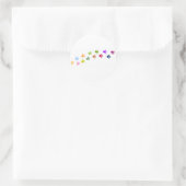 Voetafdrukken Ronde Sticker (Tas)