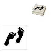 Voetafdrukken Rubberstempel (Gestempeld)