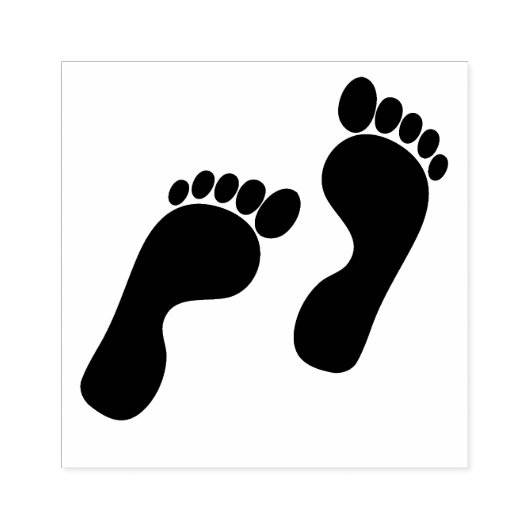 Voetafdrukken Rubberstempel (Afrduk)