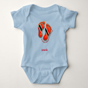 Voetafdrukken S2 Baby T-shirt BodySuit- Trini