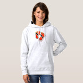 Voetafdrukken S2 Dames Hoodie - Trini (Voorkant volledig)
