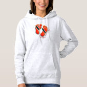 Voetafdrukken S2 Dames Hoodie - Trini (Voorkant)
