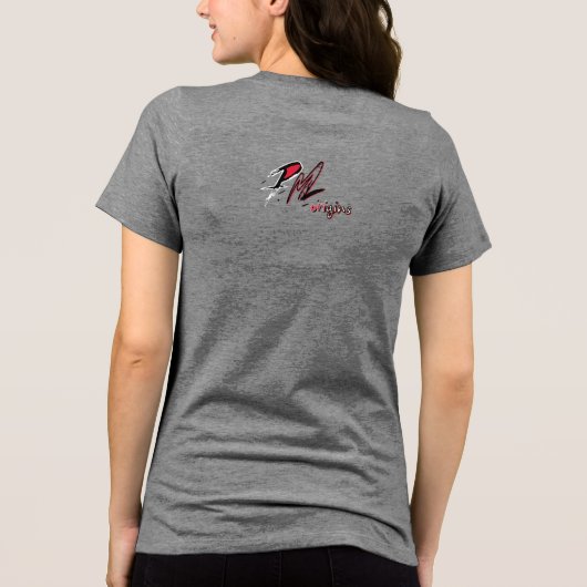 Voetafdrukken S2 Dames TShirt - Trini (Achterkant)