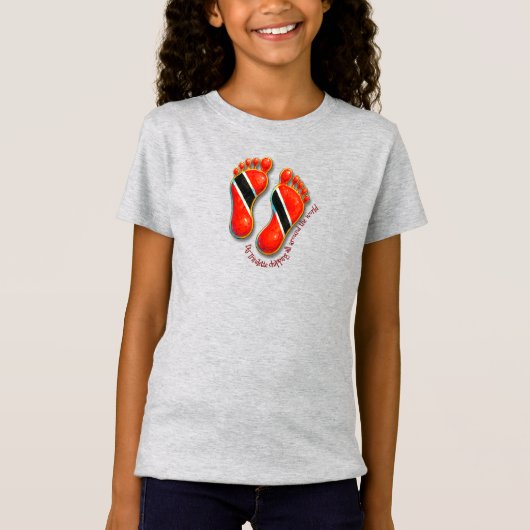 Voetafdrukken S2 Meisjes T-shirt - Trini (Voorkant)