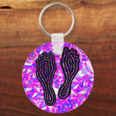 Voetafdrukken Sleutelhanger (Voorkant)