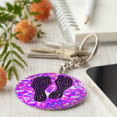 Voetafdrukken Sleutelhanger (Zijkant)