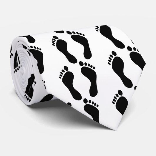 voetafdrukken stropdas (Opgerold)