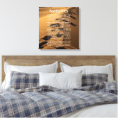 voetafdrukken van de canvas Kunst op basis van het (Insitu (Slaapkamer))