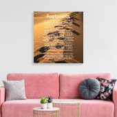 voetafdrukken van de canvas Kunst op basis van het (Insitu (Woonkamer))