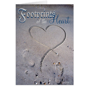 Voetafdrukken van het hart (blauwe versie)