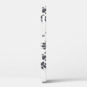 Voetafdrukken van poot: Hond monochroom naadloos. Case-Mate iPhone Case (Achterkant / Links)