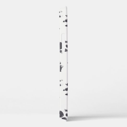 Voetafdrukken van poot: Hond monochroom naadloos. Case-Mate iPhone Case (Achterkant / Rechts)