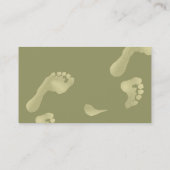 Voetafdrukken Visitekaartje (Achterkant)