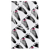 voetafdrukken voor baby meisjes met boeg klein cadeauzakje (Achterkant)