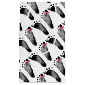 voetafdrukken voor baby meisjes met boeg klein cadeauzakje (Voorkant)