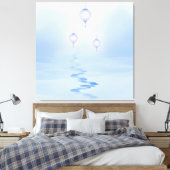 Voetafdrukken Zen Garden Journey Canvas Afdruk (Insitu (Slaapkamer))
