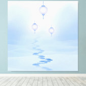 Voetafdrukken Zen Garden Journey Canvas Afdruk (Insitu (Houten vloer))