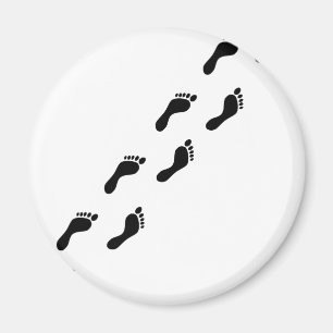 voetafdrukpictogram magneet