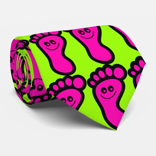 Voetafdrukpictogram Stropdas (Opgerold)