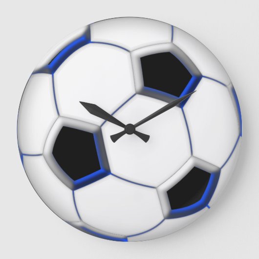 voetbal 10,75 inch grote klok (Voorkant)