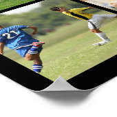 Voetbal 11 Foto Collage Persoonlijk Poster (Hoek)