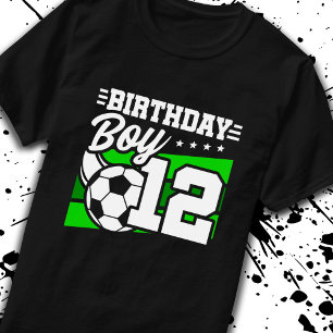 Voetbal - 12-jarige jongen - 12e verjaardag t-shirt