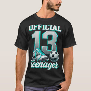 Voetbal 13 Jaar Verjaardag Jongen Dertien Tiener T-shirt