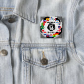 Voetbal 16 Button Wereldbeker voetbal (In situ)