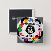 Voetbal 16 Button Wereldbeker voetbal (Voorkant /achterkant)