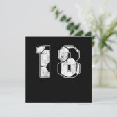 Voetbal 18e verjaardag van de viering van de Birth Kaart (Staand voorkant)