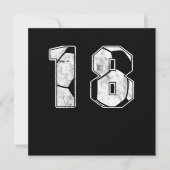 Voetbal 18e verjaardag van de viering van de Birth Kaart (Voorkant)
