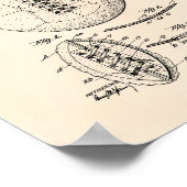 Voetbal 1928 Octrooikunst - Oude pooier Poster (Hoek)