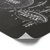 Voetbal 1928 Patent Art - Chalkboard Poster (Hoek)