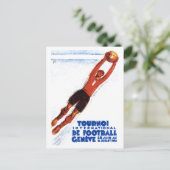 Voetbal 1930 briefkaart (Staand voorkant)