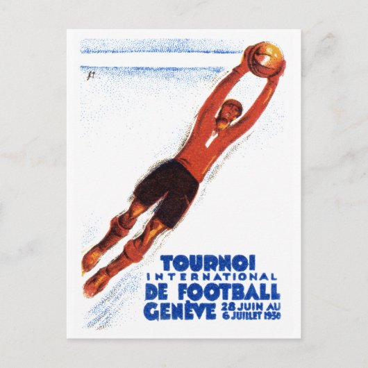 Voetbal 1930 briefkaart (Voorkant)