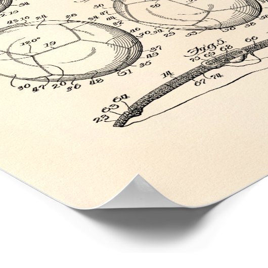 Voetbal 1932 Octrooikunst - Oude poster (Hoek)