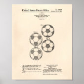  Voetbal 1964 Patent Art - Oude poster (Voorkant)