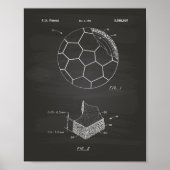 Voetbal 1996 Patent Art - Chalkboard Poster (Voorkant)