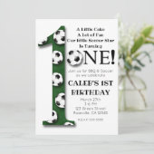 Voetbal 1 EEN 1e verpartij Kaart (Staand voorkant)