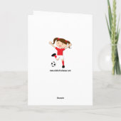 Voetbal 1 en Ball Red en White Kaart (Achterkant)