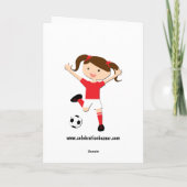 Voetbal 1 en Ball Red en White Kaart (Achterkant)