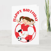 Voetbal 1 en Ball Red en White Kaart (Voorkant)