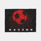 Voetbal _1 fleece deken (Voorkant (Horizontaal))