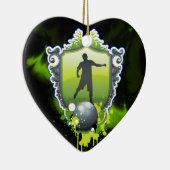 Voetbal 1 keramisch ornament (Rechts)