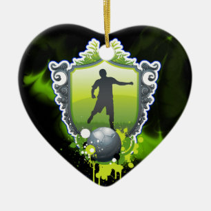 Voetbal 1 keramisch ornament